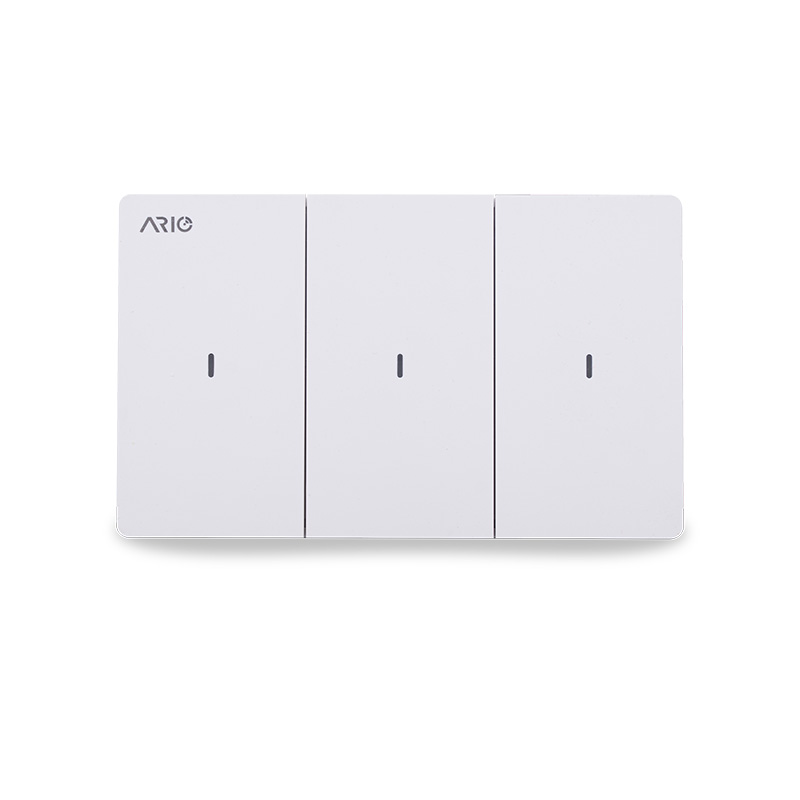 Công tắc cơ thông minh BLE 3 nút Ario chữ nhật