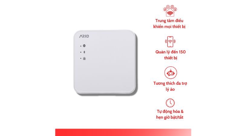 Bộ điều khiển trung tâm nhà thông minh với khả năng quản lý nhiều thiết bị, hỗ trợ trợ lý ảo và hẹn giờ tự động.