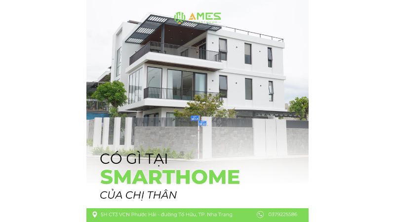 ngoại thất hiện đại của căn hộ nhà thông minh ở Nha Trang