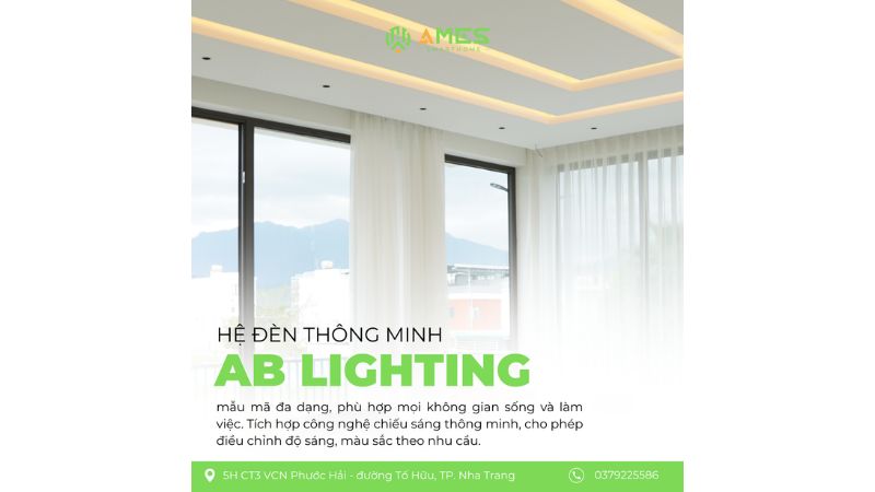 hệ đèn thông minh AB LIGHTING cho nhà thông minh ở Nha Trang