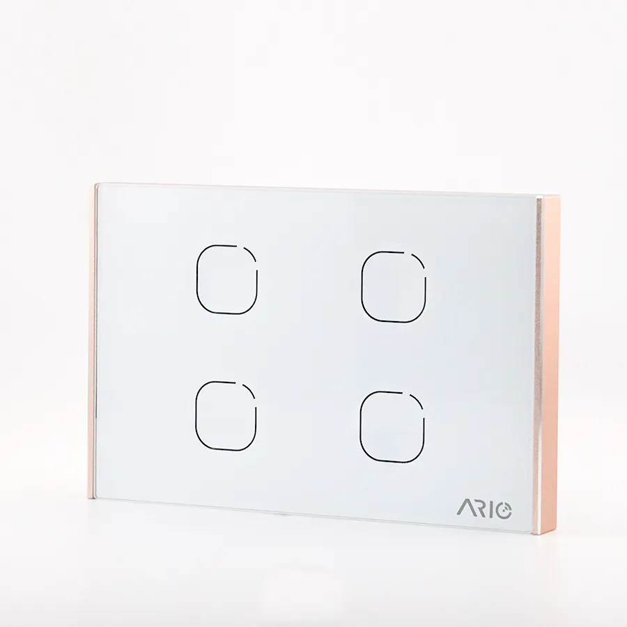 Ario Công tắc cảm ứng thông minh BLE 4 nút Chữ Nhật